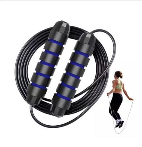 Skipping rope with padded hand and counter