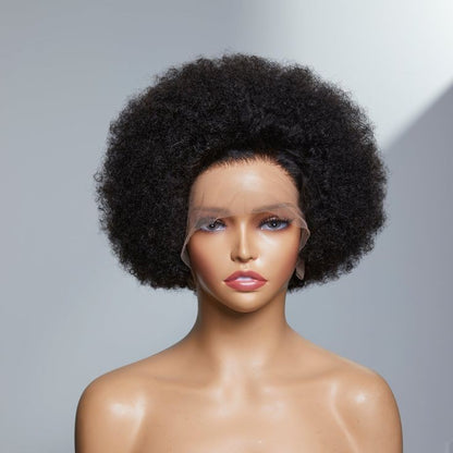 T- frontal afro wig Human hair