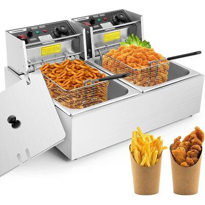 Single Industrial Deep Fryer Machine