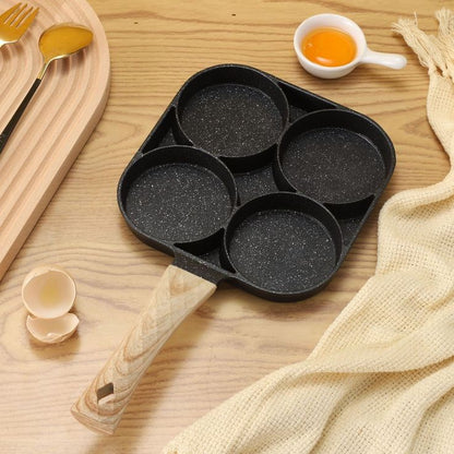 4 hole non stick frying pan