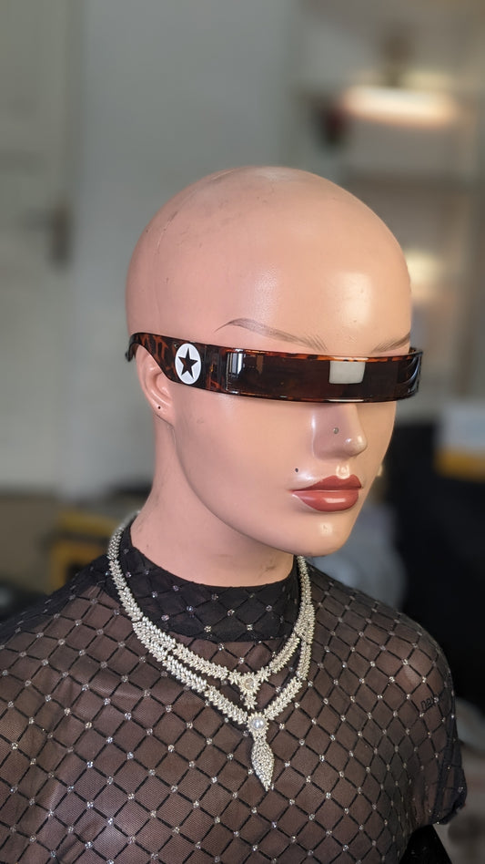 Futurism cop glasses Black